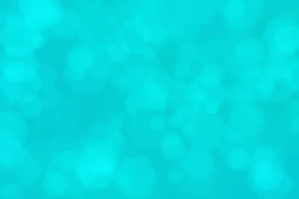 Abstract turquoise background. Blurred spots bokeh.