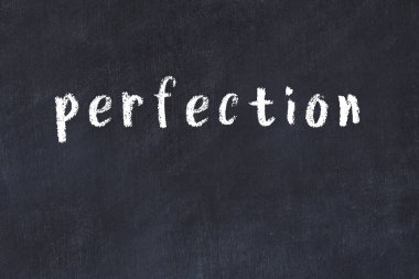 Üzerinde el yazısı mükemmelliği olan kolej tahtası.