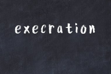 Üzerinde el yazması yazı çalıştırma olan kolej tahtası