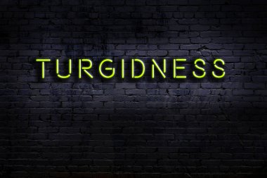 Geceleri duvarda neon levhası var. Yazıtlarda belirtildiği gibi