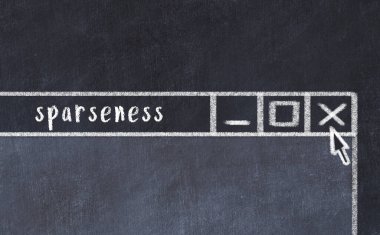 Tarayıcı penceresini başlık açıklığıyla kapatılıyor. Tebeşir çizimi. Sorunlarla başa çıkma kavramı