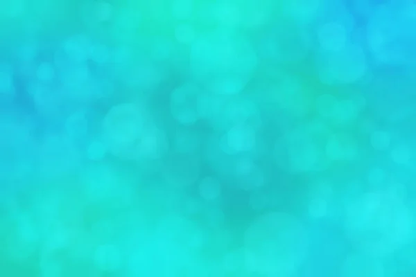 Abstract turquoise background. Blurred spots bokeh.
