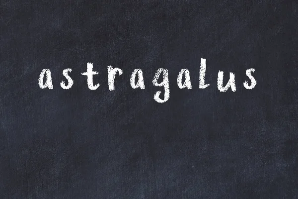 手書きの碑文を持つ大学の黒板その上にStaragalus — ストック写真