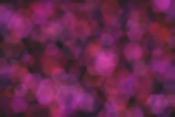 Фиолетовый Красный Шестиугольники Разрядили Пятна Черном Фоне Абстрактный Боке — стоковое фото