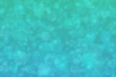 turkuaz soyut çözünmüş arkaplan altıgen şekilli bokeh benekleri ile