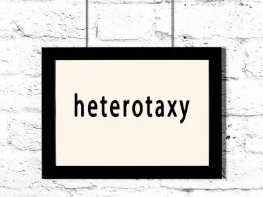 Beyaz tuğla duvarda yazılı siyah ahşap çerçeve. 