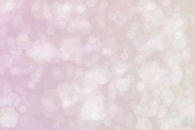 Yumuşak pastel renklere sahip soyut arkaplan, altıgen şekilli bokeh