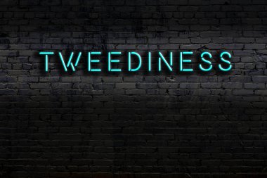 Geceleri duvarda neon levhası var. Yazı yitimi