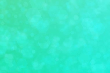 mavi ve yeşil soyut odaklanmamış arkaplan altıgen şekilli bokeh benekleri ile