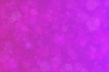Mor altıgen şekilli Bokeh soyut arkaplan.