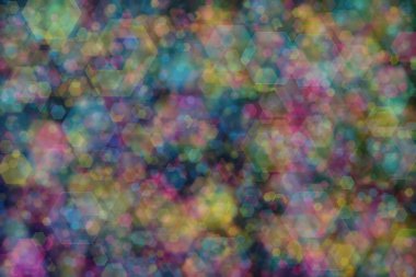 Bokeh ile soyut bir arkaplan. Yumuşak ışık odaklı noktalar.