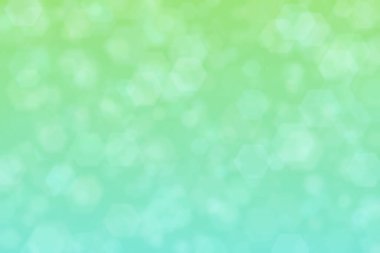 altıgen şekilli bokeh noktalarıyla odaklanmış soyut aquamarine arkaplanı