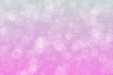 Altıgen şekilli bokeh noktalı pembe soyut odaklanmış arkaplan