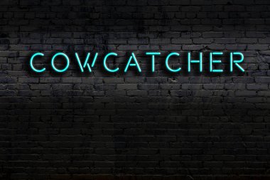 Geceleri duvarda neon levhası var. Yazıt sığır yakalayıcısı