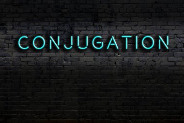 Geceleri duvarda neon levhası var. Yazı çekimi