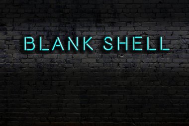 Geceleri duvarda neon levhası var. Yazı boş kabuk