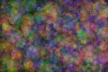 Bokeh ile soyut bir arkaplan. Yumuşak ışık odaklı noktalar.