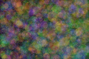 Bokeh ile soyut bir arkaplan. Yumuşak ışık odaklı noktalar.