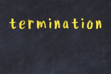 Üzerinde el yazısı yazması feshetme olan kolej yazı tahtası