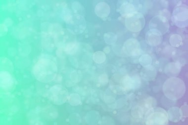 Soyut aquamarine renkli bokeh arkaplanı.