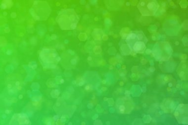 Soyut yeşil arkaplan, altıgenli çoban bokeh.