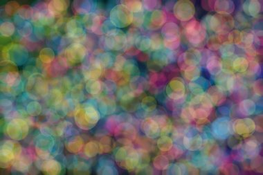 Bokeh ile soyut bir arkaplan. Yumuşak ışık odaklı noktalar.