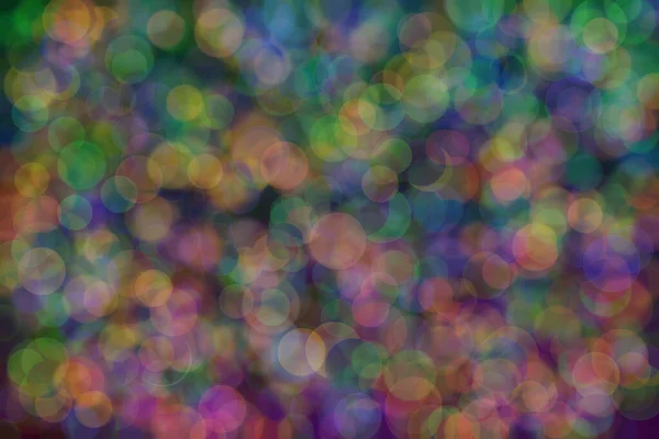 Green Orange Blue Abstract Defocused Background Circle Shape Bokeh Spots — Stock Photo, Image