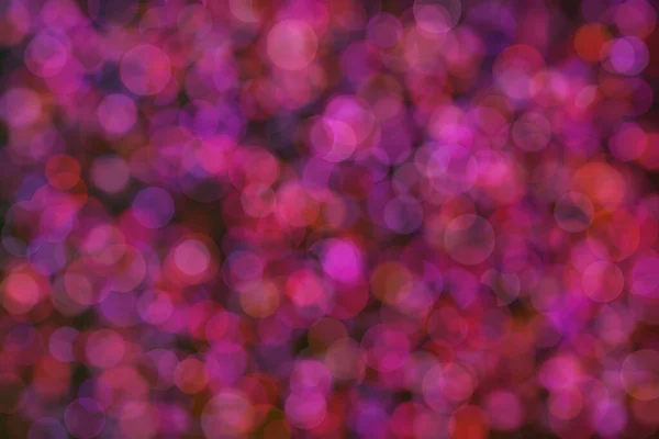 Púrpura Rojo Círculo Puntos Desenfocados Sobre Fondo Negro Bokeh Abstracto — Foto de Stock