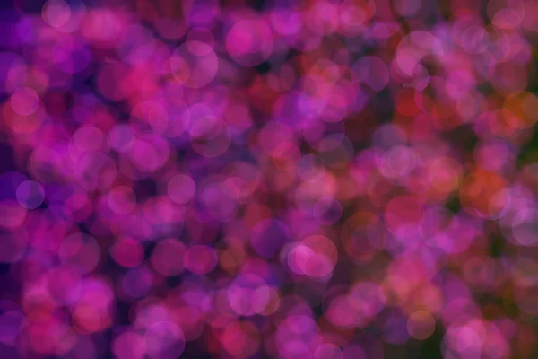 Círculo Forma Bokeh Con Colores Púrpura Rojo Sobre Fondo Negro — Foto de Stock