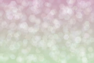 altıgen şekilli bokeh benekleri ile odaklanmış gri soyut arkaplan