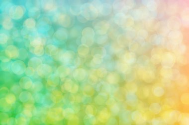 Cyan 'dan sarı renge gradyan üzerinde bokeh noktaları olan soyut arkaplan onların karışımı değil.