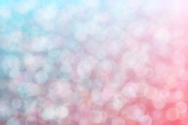 Pembe ve mavi renklere sahip soyut arkaplan ve bunların geçiş ve bulanık ışık noktaları.