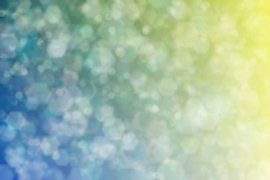 bejden yeşil soyut çıkarılmış arkaplan ve altıgen şekilli bokeh benekleri