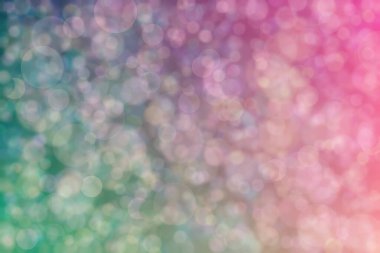 Güzel harmonik gizemli arka plan koyu mavi, yeşil ve pembe renkli bokeh.