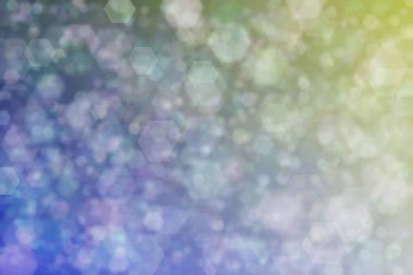 açık ve koyu gri soyut odaklanmamış arkaplan altıgen şekilli bokeh noktaları ile