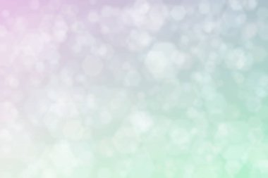 Yumuşak pastel renklere sahip soyut arkaplan, altıgen şekilli bokeh