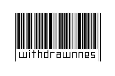 Beyaz arkaplanda barkod ve yazıt yoksunluğu. Ticaret ve küreselleşme kavramı
