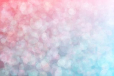 Pembe ve mavi renklere sahip soyut arkaplan ve bunların geçiş ve bulanık ışık noktaları.
