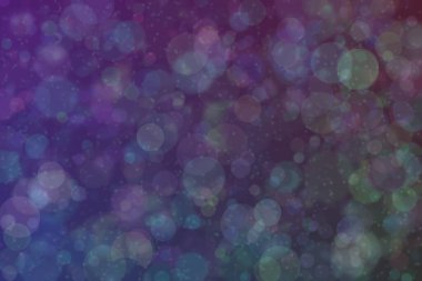 Koyu yeşil bokeh arkaplan, daire şeklinde odaklanmış noktalar.