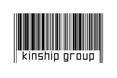 Beyaz arkaplanda barkod ve alttaki yazıt grubuyla. Ticaret ve küreselleşme kavramı