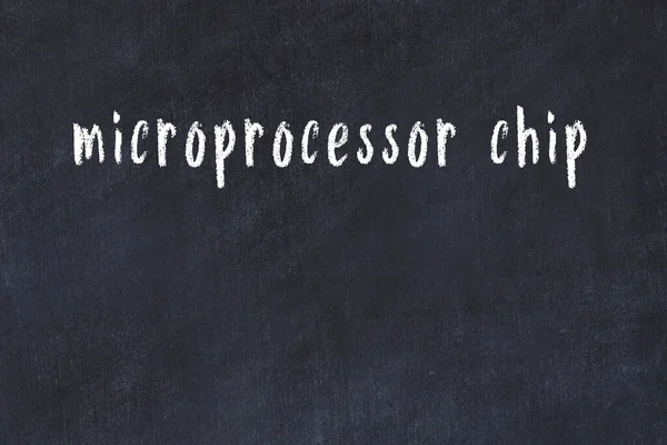 Микропроцессорный Микропроцессор Черном Столе — стоковое фото