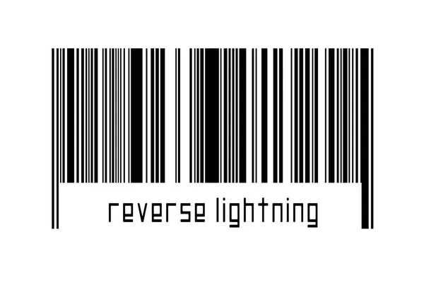 디지털 개념입니다 아래에 새겨진 역방향 번개가 수평선으로 — 스톡 사진