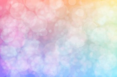 Pembe ve mavi soyutlanmış arka plan daire şeklindeki bokeh noktalarıyla