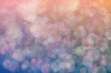 koyu mavi ve pembe soyut çözünmüş arka plan daire şeklindeki bokeh noktalarıyla