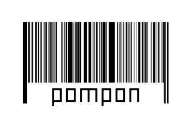 Dijitalleştirme kavramı. Altında yazı pomponu olan siyah yatay çizgilerin barkodu.