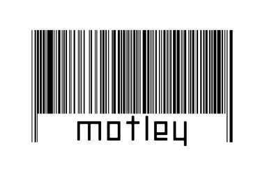 Dijitalleştirme kavramı. Altında yazıt karışımı olan siyah yatay çizgilerin barkodu.