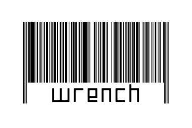 Dijitalleştirme kavramı. Altında yazıt anahtarı olan siyah yatay çizgilerin barkodu.