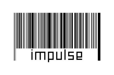 Dijitalleştirme kavramı. Altında yazıtlar olan siyah yatay çizgilerin barkodu.