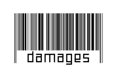 Dijitalleştirme kavramı. Altında yazılar olan siyah yatay çizgilerin barkodu.