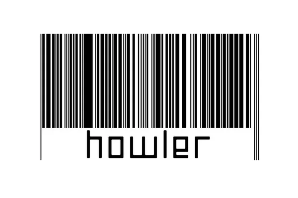 บาร ดบนพ นหล ขาวท การเข Howler านล แนวค ดของการซ อขายและโลกาภ — ภาพถ่ายสต็อก